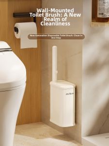 MR.Bin | Wall-Mounted Disposable Toilet Brush Head for Cleaning
