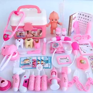 Doctor Set Toys for kids Medical Box Nurse Stethoscope Injection Girl Toy Children’s Gift Educational Pretent Play Toys