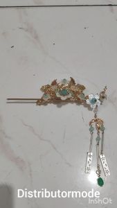 Set Tusuk Konde Swan Pengantin Sangjit Sanggul Aksesoris Hiasan Rambut