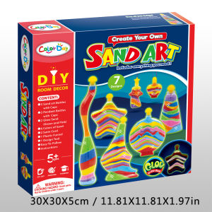 Children's DIY Handmade Sand Art Toy for Girls Ages 3-6: A Creative Stereoscopic Bottle Painting Educational Art Craft