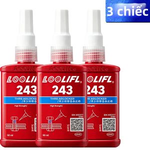 LOOLIFL | Keo Khóa Ren Xanh Cường Độ Trung Bình 50ml Chất Kết Dính Kỵ Khí Khô Nhanh Dùng Cho Bu Lông Đai Ốc Ốc Vít Kim Loại - Dụng Cụ Ô Tô