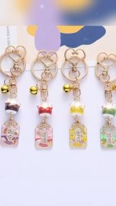 {Ready Stock} Ceramic Lucky Cat Fashion Keychain Backpack Accessories Mini Mobile Pendant Charms Couple Gift