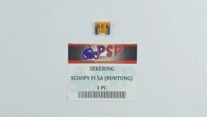 Sekering Scoopy Fi 5A Orange (Buntung) Harga Per 1 PC - Fuse DX Micro Fuse Mikro Sekring Tusuk