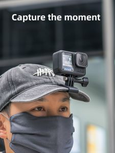 Surewo Hat Clip for GoPro 13/12/11/10/9 DJI Action 5 Pro/4/3 Sports Camera Headwear Fixed Duckbill Clip Hero Sticker Accessories