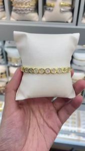 Mạ Vàng 24K Thời Trang Lắc Tay Hợp Thời Trang Quyến Rũ Tinh Tế Vòng Đeo Tay Cho Nữ Lễ Tình Nhân Tặng Kim Loại Đồng