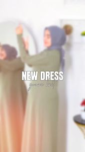 Ambari - Gamis Lebaran Yoora Dress Kancing Muslim Wanita Terbaru 2025