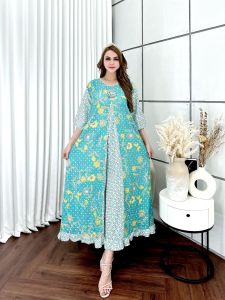 dress maura bahan adem enak d pakai d segala suasana