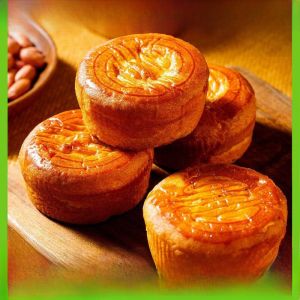 Sugar-Free Grain-Based Mooncakes for Diabetic Patients Traditional Chinese Pastry No-Sugar Snack from Zhejiang Province