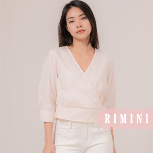 RIMINI - Atasan Remaja Blus Formal Katun V-neck XS-XL - Kaiya Top 66003