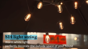 【Christmas Special Offer】A-LINNA Solar String Light Christmas decorations Lamps Outdoor Lighting Waterproof 30LED Bulbs 14M With Solar Panel And Remote Control 2200K including ties for Garden or courtyard Super Bright support COD 30 years warranty