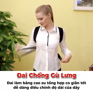 Đai Chống Gù Lưng Cho Nam Nữ Điều Chỉnh Tư Thế Lưng Cột Sống - Đai Chống Gù Cho Người Lớn Trẻ Em - Bảo hành Lỗi 1 Đổi 1