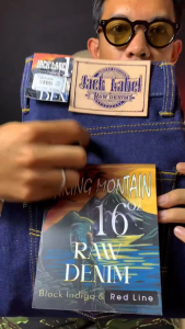JACK LABEL - celana denim selvedge accent 16 oz reguler fit best quality 28 - 34