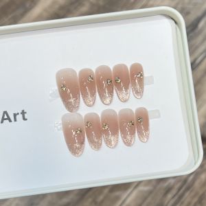 Nhựa Giả Móng Tay Thời Trang Giá Rẻ Mùa Thu Đầu Tiên Thiết Kế Hình Mắt Mèo Trang Trí Móng Tay Dễ Thương Trang Trí Kim Cương Cho Phụ Nữ