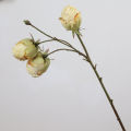 Vintage Rosebud Imitation Flower Artistic Oil Painting Style Decorative Living Room Dining Table Silk Flower Bouquet Home Decor. 