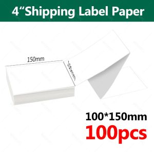 4"x6" Thermal Label Paper 100x150mm Adhesive Stickers Shipping Labels For DHL UPS Express Barcode Logo Label Water/Oil-Proof