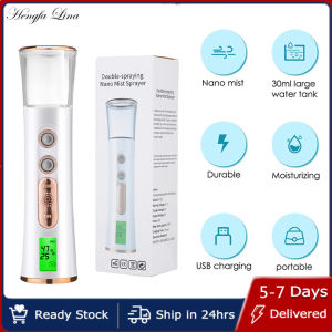 Hengfa Lina Ultrasonic Nano Mist Sprayer Cooler Face Steamer Moisturizer Steamer Humidifier Facial Mister Nebulizer Cooler Skin Care Tool
