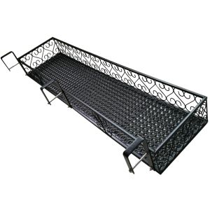 Balcony Hanging Plant Stand Multi-layer Window Sill Flower Pot Rack Indoor Outdoor Garden Metal Crafted Quality Luxury Design
