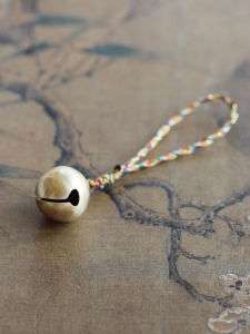 Simple Rainbow Thread Bell Keychain Echoing Gift Creative Festival Supplies Minimalist Design for Constant Peace