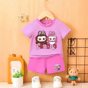 Stelan Kaos anak Perempuan LABUBU Untuk Usia 1-8 Tahun