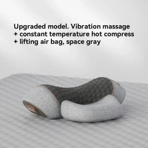 Okayso Electric Massager Cervical Pillow Hot Compress Vibration Massage Neck Traction Relax Sleeping Pillow Spine Support Normal