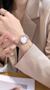 Sunlifex Jam Tangan Wanita Analog Original Korean Tali Rantai Oval Paduan Fashion Jam Tangan Cewek