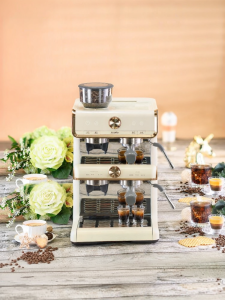 Barsetto | Semi-Automatic Fresh Ground Espresso Coffee Machine with Steam for Home & Commercial Use