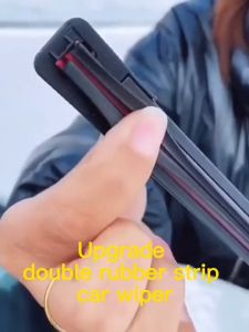 Wiper Dual Karet Double Blade Frameless Universal Cocok Semua Tipe Mobil Sepasang 2 PCS