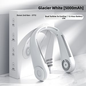 Portable Neck Hanging Fan Small Size Rechargeable Mini Fan USB Powered Neck Fan Lightweight Handy Personal Cooling Fan