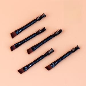 Disposable Portable Eyebrow Mascara Brush Spiral Design Makeup Tool for Eyebrows And Lashes Short Handle Basic Packaging