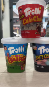 Date 02/27 Kẹo dẻo Trolli Cola Club Sour hủ 160g