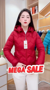 C4. Áo Phao Lông Vũ Siêu Nhẹ Dáng Lửng Nữ Có Mũ Tháo Rời Nhiều Size M-4XL Chất Mềm Mại Giữ Ấm tốt phù hợp thời tiết lạnh Mùa Đông phong cách sang trọng