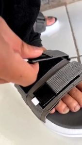 PERVEZ GREY |ManNeedMe x Monday| Sandal Casual Pria Outdoor Sendal Slop Slip On