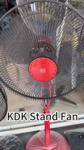 KDK KX-405 STAND FANS 3 SPEED [40cm/16"] COLOUR: DEEP RED/METAL GREY