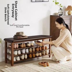 TENGYAGAO | Solid Wood Multi-functional Shoe Cabinet