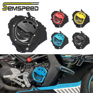 SEMSPEED Motorcycle CNC Engine Clutch Guard Crankcase Cover For CFMOTO 450SR 450NK 2021 2022 2023 2024