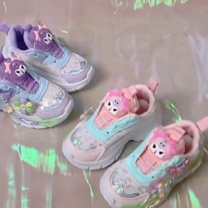 Sanrio Kuromi Melody Lighting Led Sport Shoes Girl Kasut Lampu Budak Perempuan Sneaker Toddler Kasut