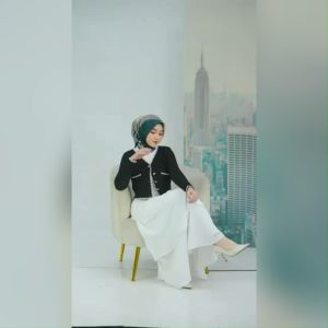 Jual Bawahan Rok Nadheera Lovely Skrit Rempel Peanut rayon cringcle premium