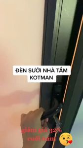 Đèn sưởi nhà tắm Kotman 3 bóng 2 bóng. Đèn bóng sưởi nhà tắm - bảo hành 2 năm