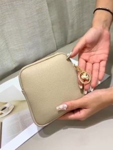 Multi-Purpose Square Mini Makeup Pouch / Napkin Holder / Coinpurse Wallet PU Leather  with Heart Chain