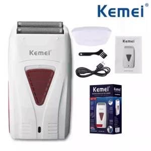 Máy Cạo Râu Điện Kemei KM-3382 Dành Cho Nam Sạc USB Không Dây Lưỡi Kép Chuyên Nghiệp Cho Đầu Cạo Mịn Màng