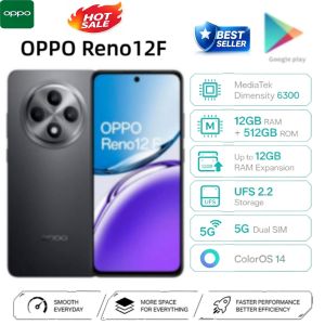 OPPO | Hot Sale 2026 Global Unlocked OPPO Reno12F Android Cellphone 12GB RAM 512GB Large Mass Storage High‑Grade Memory for Seamless
