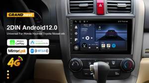 Grandnavi | 9inch Android 14 RHD Car Radio For Seat Leon 2 MK2 2005-2012 Wireless Carplay Android Auto GPS WIFI Stereo Head Unit 2Din