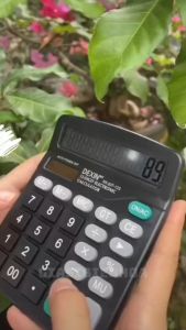 Máy Tính Để Bàn 12 Số Dexin 837-12S Màn Hình Lớn Tiện Lợi