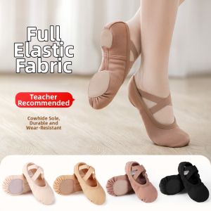 Stretch Fabric Soft Sole Dance Shoes
