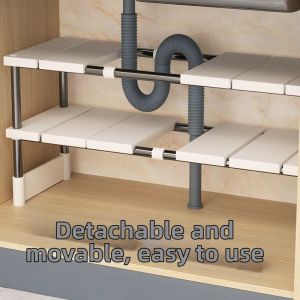Adjustable Kitchen Cabinet Storage Rack