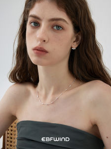 Elegant Minimalist Luxury Silver Spaced Necklace Versatile Daily Stylish  out Fashion Jewelry Alloy Geometric Pattern for Women