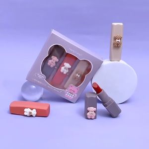 ขายปลีก/ส่ง ลิปแมทน้องหมี Heng Fang Gummy Bear Matte Lipstick No.H9440B