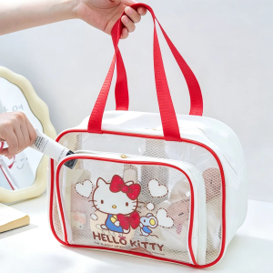 Sanrio | Makeup Bag Sanrio Storage Bag Double-Layer Dry Wet Separation Transparent Waterproof Makeup Wash Bag