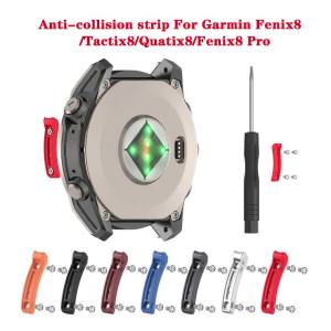 Metal Anti-collision Strip For Garmin Fenix 8 Tactix 8 Quatix 8 Fenix 9/8 47mm 51mm Smart Watch Bumper Cover чехол Accessoeies