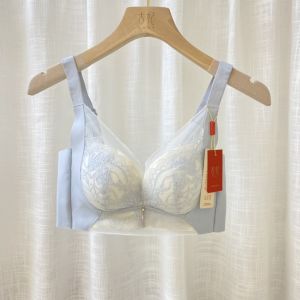 ใส่สบาย  เสื้อชั้นใน ผู้หญิง ลูกไม้ ชุดชั้นในไม่มีห่วงเหล็ก หนาปานกลาง B คัพ สไตล์เมือง ไนลอน ซับใน ไหล่แบบ V สายคล้อง